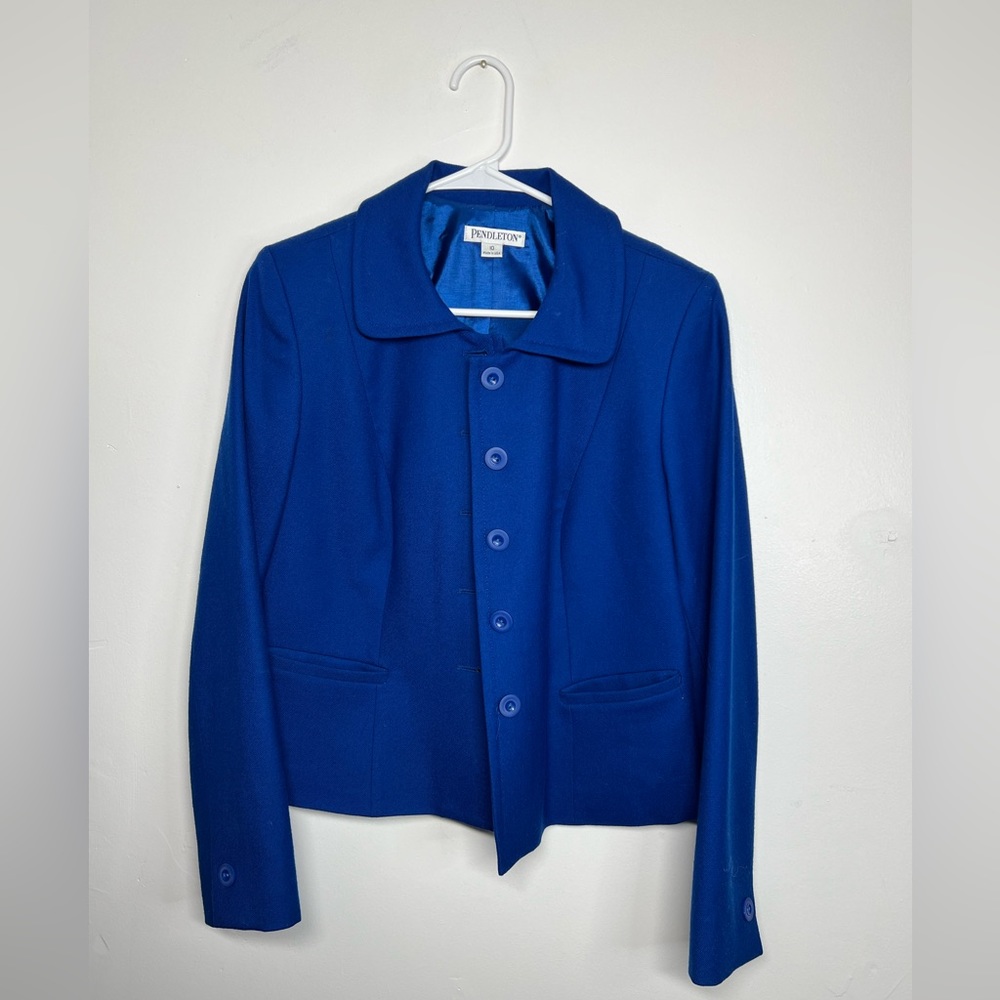Royal Blue Pendleton Suit Jacket
